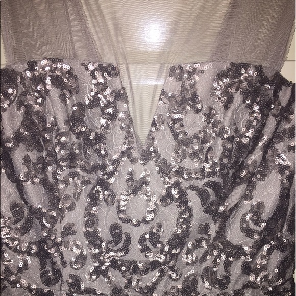 Robe Cocktail BCBG Max Azria - Lavande, Sequins, Chiffon, Taille 6, Neuve Avec étiquettes (NWT)