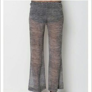 For love and lemons striped sheer flare pants