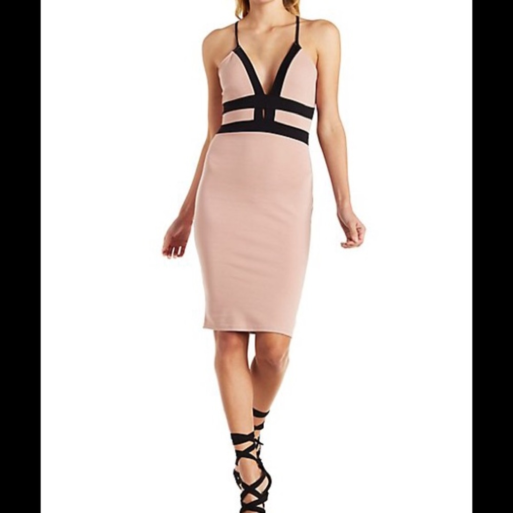 NWOT The Vintage Shop Strappy Bodycon Dress