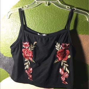 Floral crop top