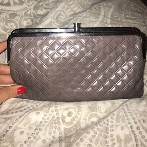 Lauren gray textured HOBO Wallet!