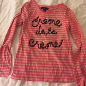 Gap long sleeve striped top size 4-5