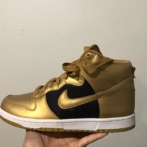 Gold & Black Nike Sneakers