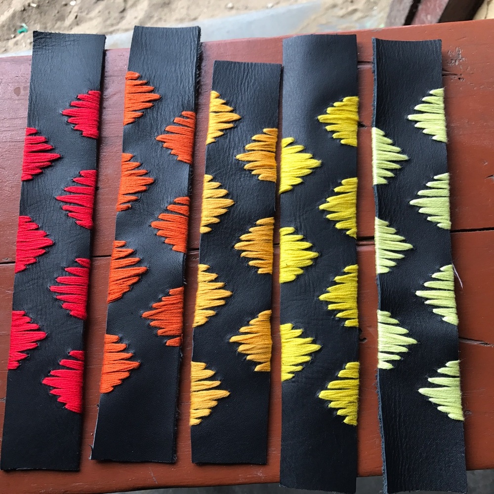 Handmade Leather bracelets, choose color