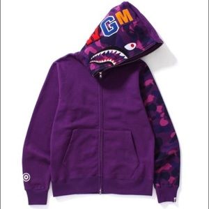 bape full zip hoodie