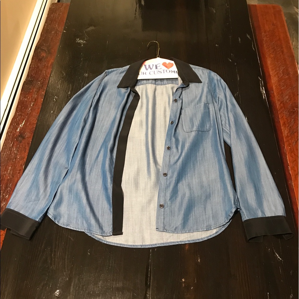 Denim '7 For All Mankind' button down shirt