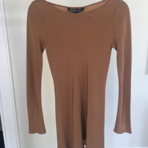 Elizabeth and James Silk Long Sleeve Sheath Dress