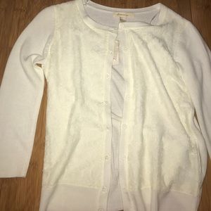 Off white lace Forever 21 cardigan