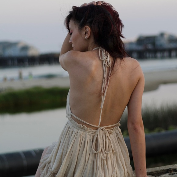⭐️Sand color summer boho backless dress - Picture 7 of 7