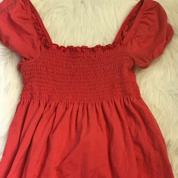 Ann Taylor Loft Red Summer Dress Small - Picture 2 of 3