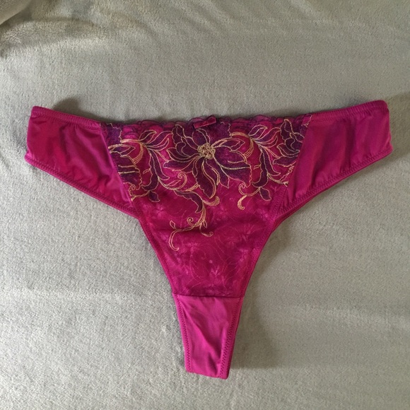 CURVY COUTURE Exotic Allure Tanga in Fuchsia 14/16 - Picture 3 of 6