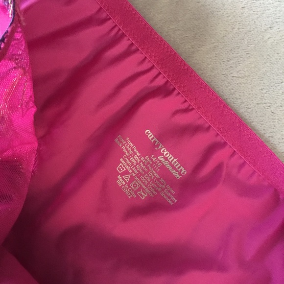 CURVY COUTURE Exotic Allure Tanga in Fuchsia 14/16 - Picture 5 of 6