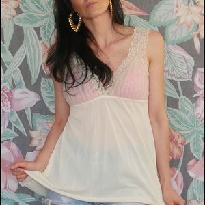 Yellow baby doll Lingerie slip tank top