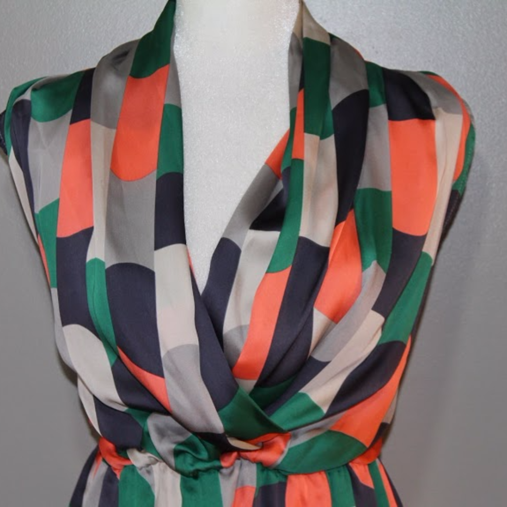 Collective Concepts Multi Color Dress Large