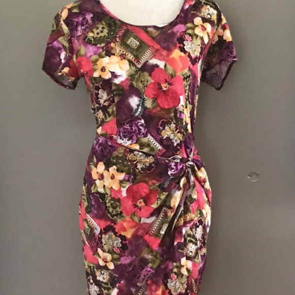 Elisse Dress 100% Rayon Size 7 - Picture 1 of 4