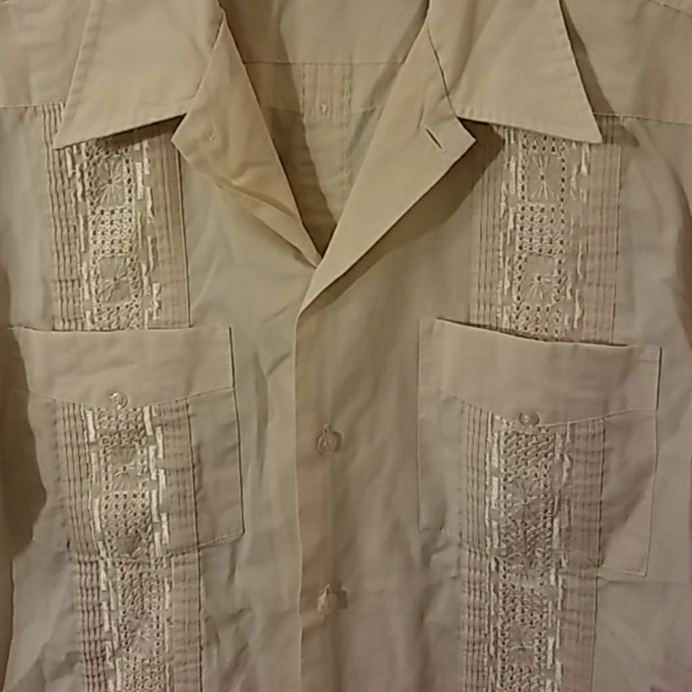 Don Ricardo light tan shirt, size medium