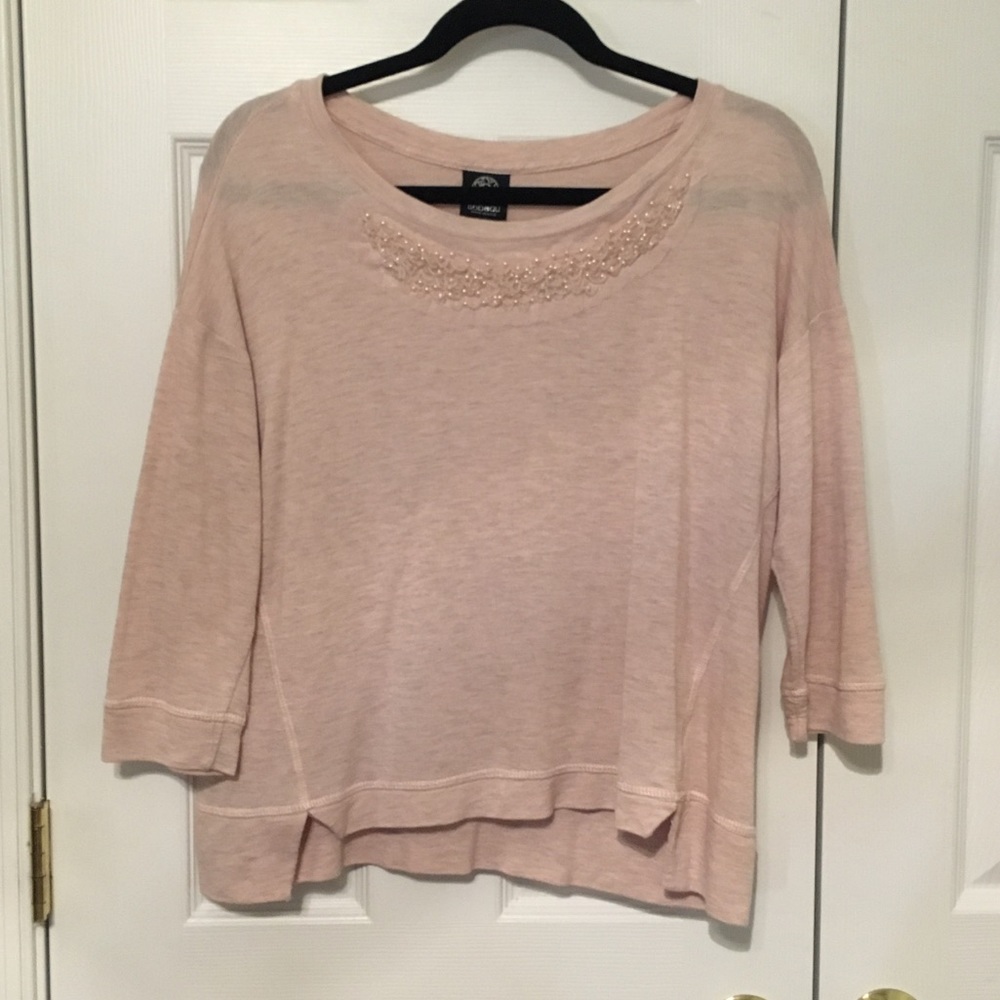 Nordstrom top with detailed neckline