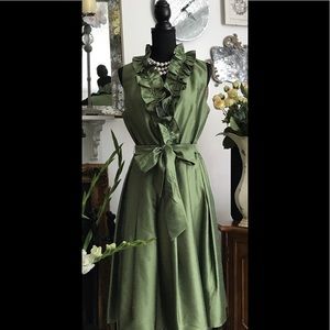 Jessica Howard, sage green, belted dress Size 14