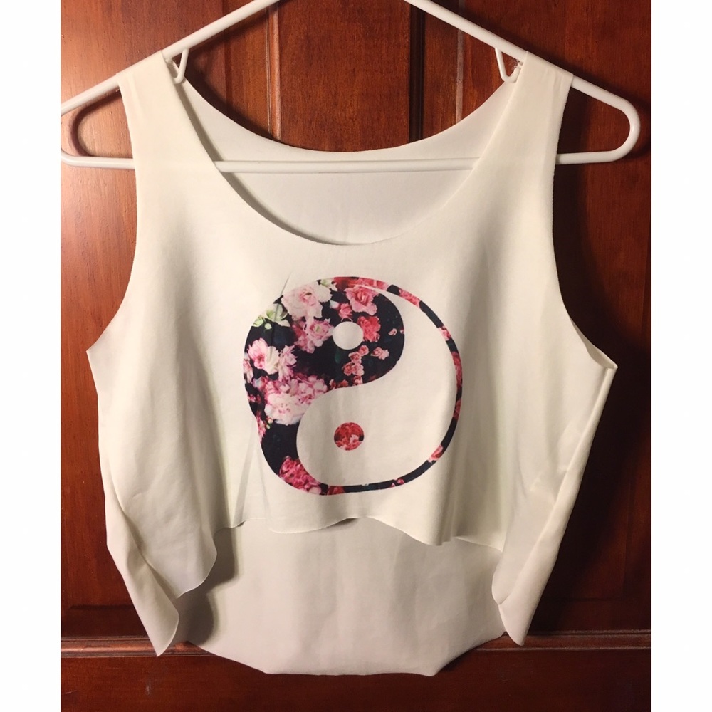 Floral Yin Yang Tank Top 🌸☯️