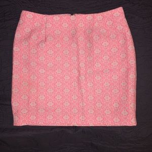 ❌SOLD❌Gap F Swing Skirt, Pink Jacquard