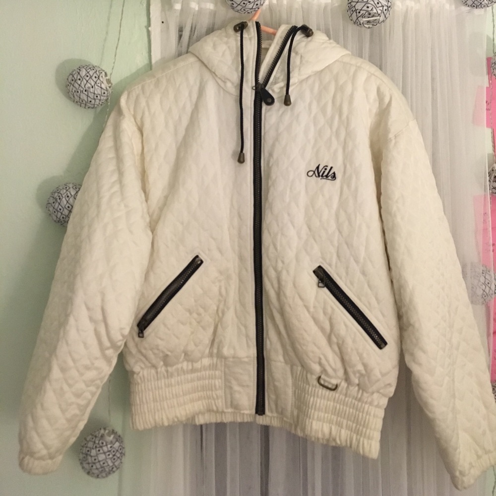 white Nils ski jacket