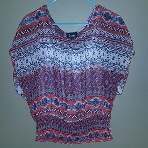 Tribal inspired blouse, that is super flattering