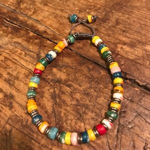 M.Cohen Rare African Glass trading beads bracelet.