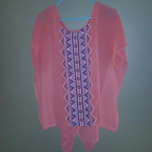Coral elegant top