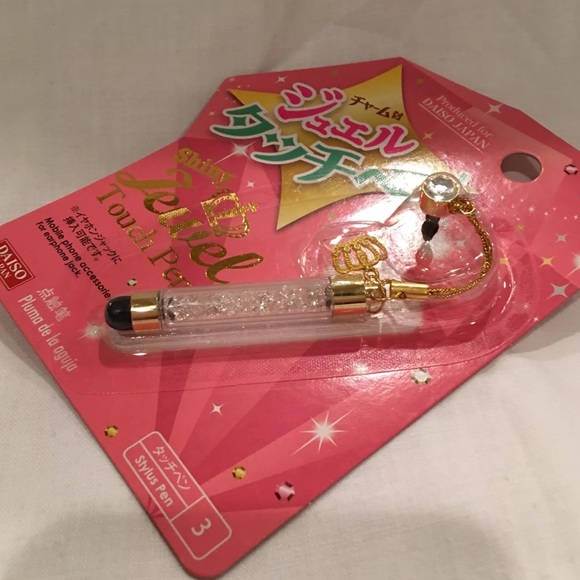 NEW Daiso Japan Crystal Crown Cellph Tablet Dangle - Picture 3 of 3