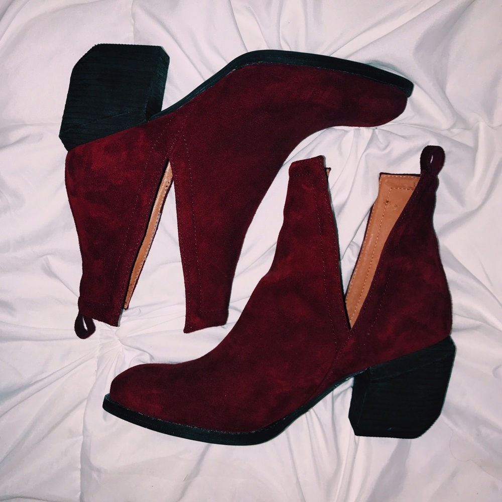 Jeffrey Campbell Wine Orwell-2 Boots - Picture 1 of 7