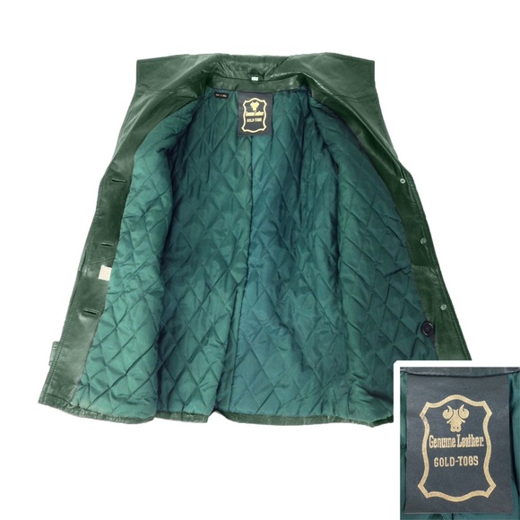 [SOLD]VINTAGE 70s PATCHWORK JACKET Hunter Green - Picture 5 of 5