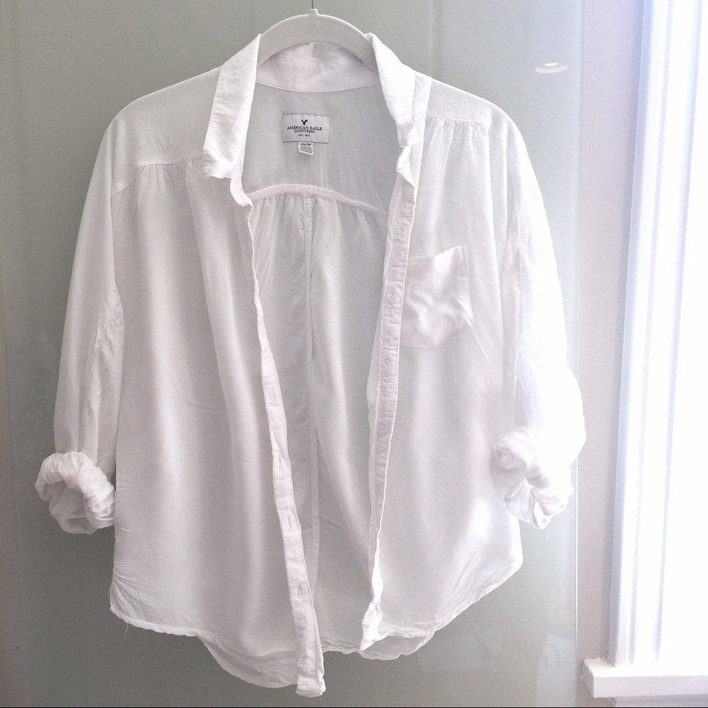 White AE Button Down