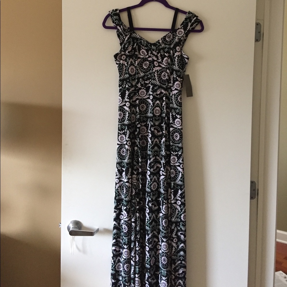 Full length off the shoulder dress