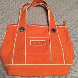 Cute canvas Tote!!! Orange/Melon color! Adorable!
