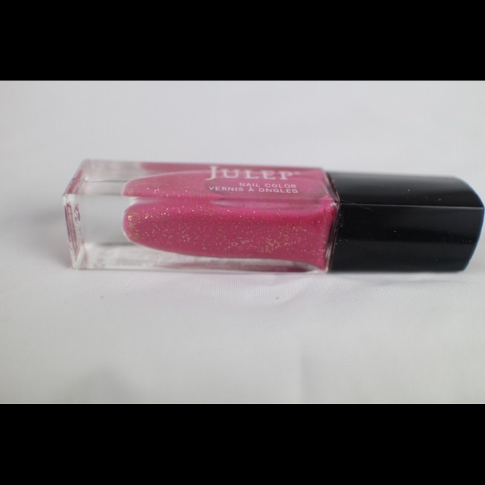 Julep Sylvie Pink w gold glitter Nail Polish