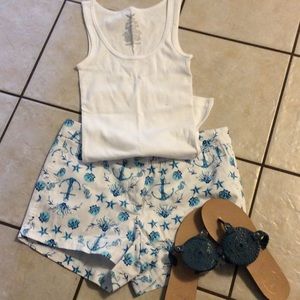 COASTAL CHIC ANCHOR SHORTS NWT
