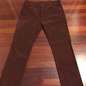 GAP men's red corduroy pants. Size 34x32