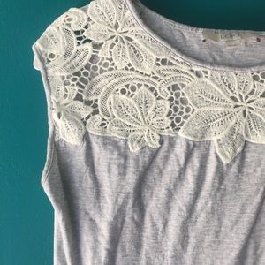 LOFT muscle tank with embroidery