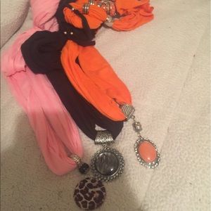 Decorative jeweled scarfs