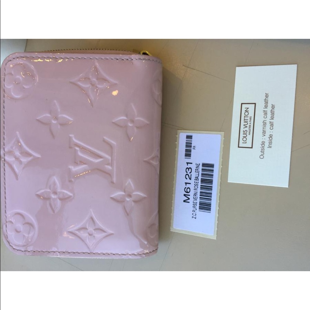 Louis Vuitton Vernis Zippy Wallet Rose Ballerine