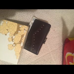 Leather studded wallet