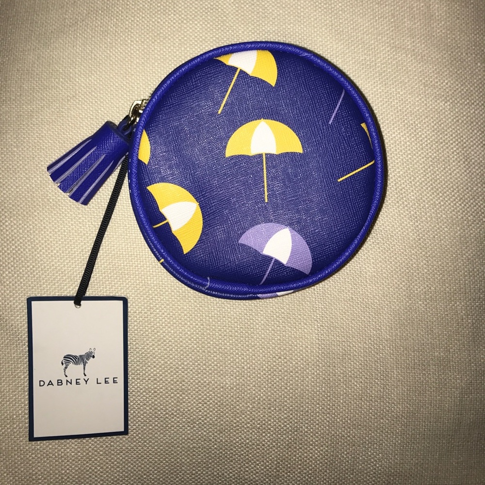 Dabney Lee coin purse with umbrellas