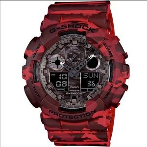 g shock red camouflage price