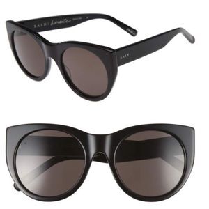 New Raen Durante Black Sunglasses Rachel Zoe BOS
