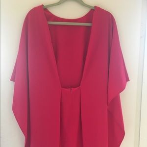 Zara low back cape dress