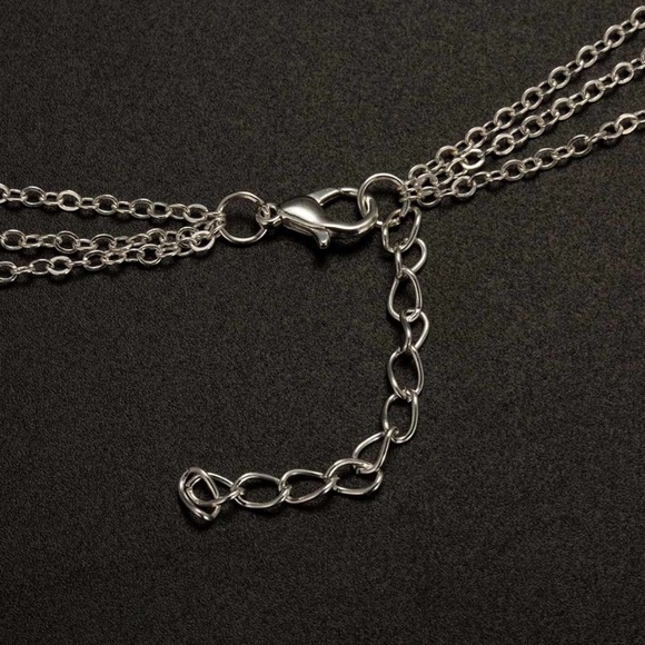 5 for $25 Three Layer Long Medallion Necklace - Picture 6 of 7