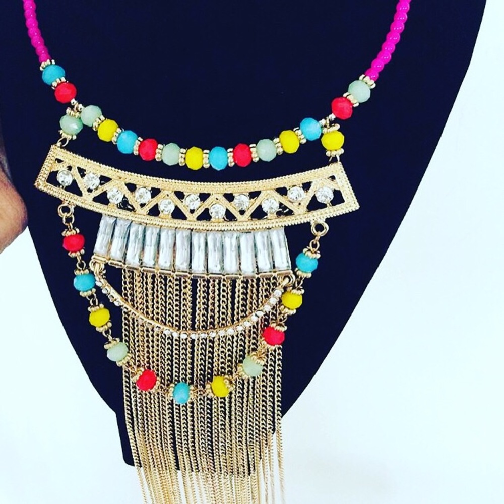 Tassel Necklace Set