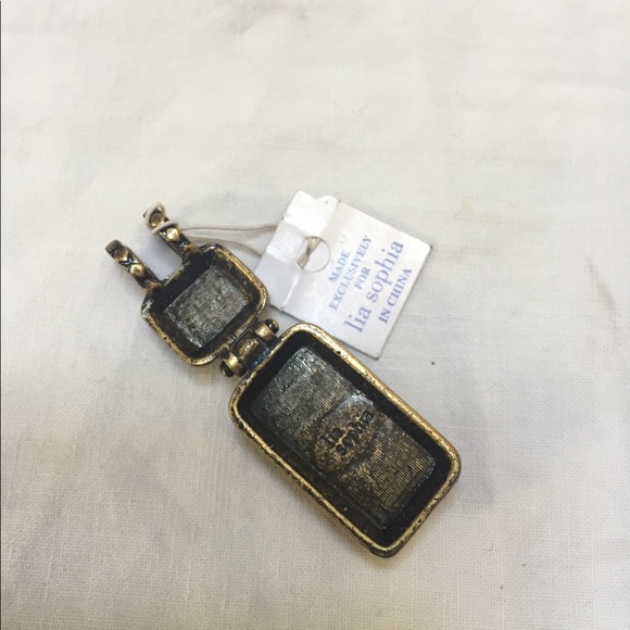 🌟2for$20🌟Lia Sophia Natural Tigers Eye Pendent - Picture 2 of 4