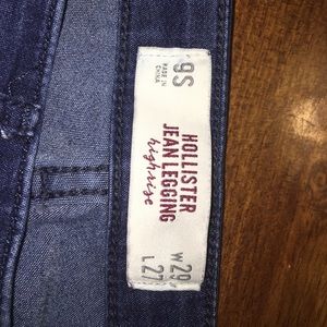 Hollister dark wash high rise jean leggings