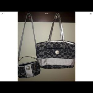 Authentic blue and Silver Coach Set